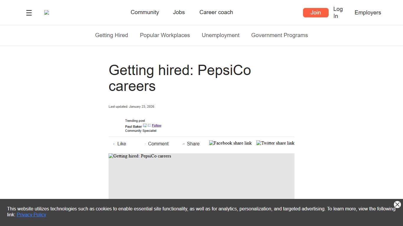 Getting hired: PepsiCo careers Jobcase