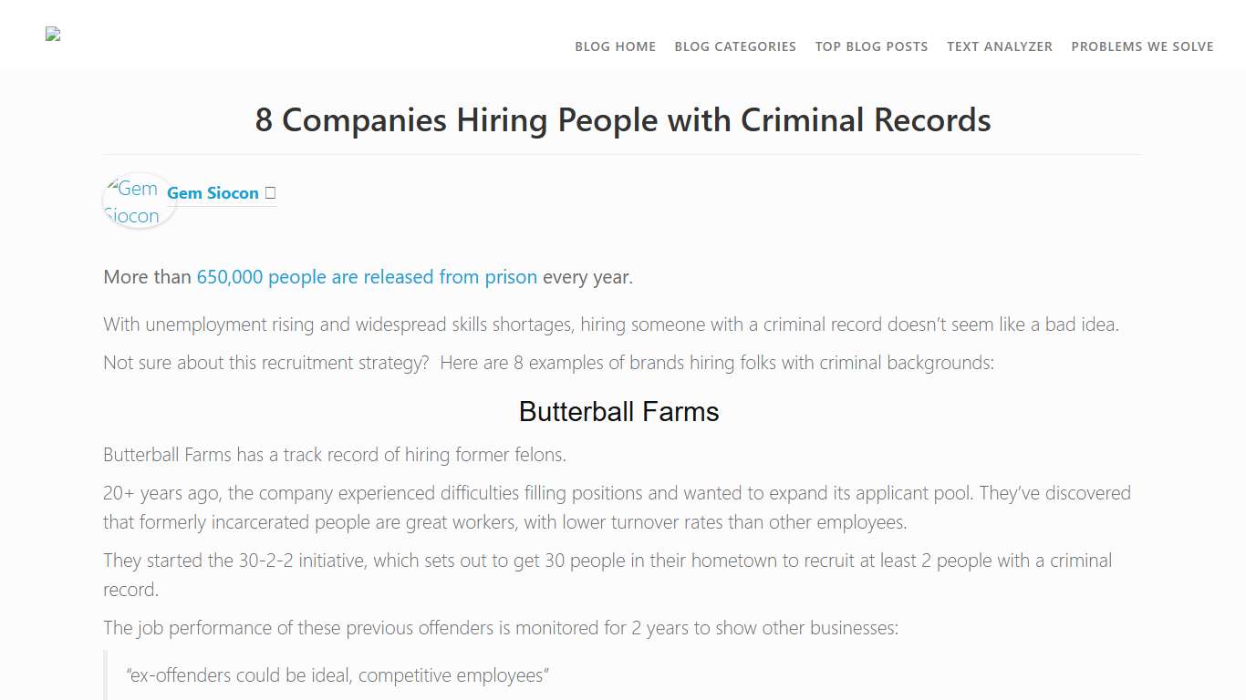 8 Companies Hiring People with Criminal Records Ongig Blog