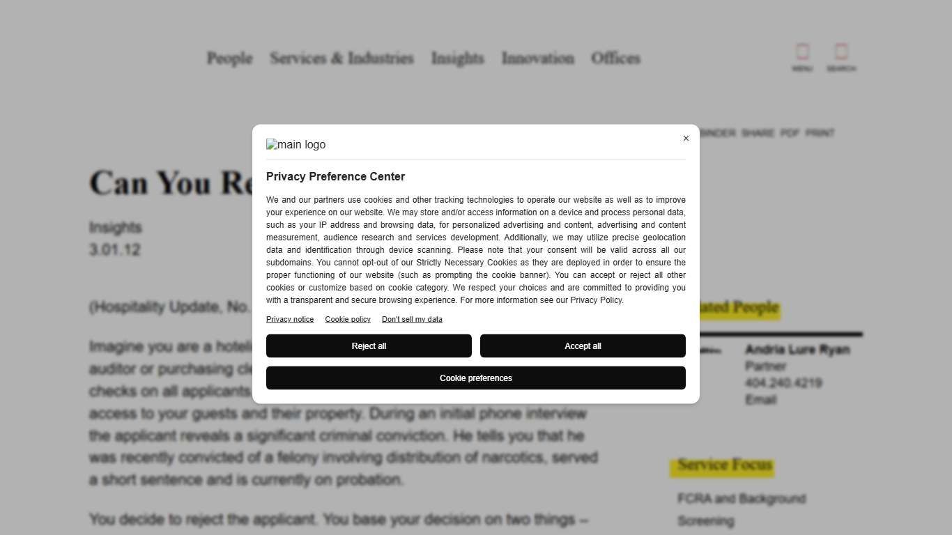 Fisher Phillips Can You Refuse To Hire A Felon? Fisher Phillips